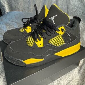 Air Jordan Black and Yellow Sneakers